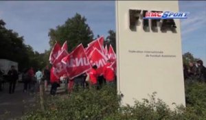 Maniestation anti-Qatar en marge du Congrès de la FIFA - 03/10