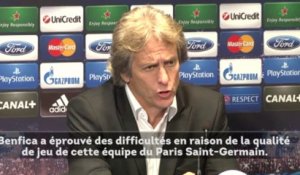 Benfica : Jorge Jesus impressionné par le PSG