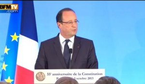 Hollande: "Je n'ai jamais été favorable à une VIe République" - 03/10