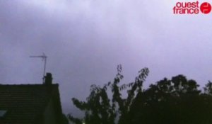 Impressionnant ciel électrique - Orage électrique Saint-Lô