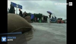 Chine : la côte orientale frappée par le typhon Fitow