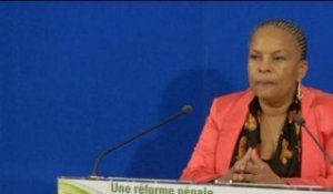 Justice: Christiane Taubira a présenté son projet de réforme pénale - 09/10