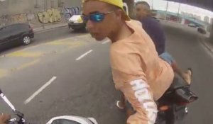 Voleur de moto se fait tirer dessus au Brésil