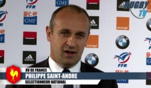 RugbyTV - Philippe SAINT-ANDRE - Le Groupe France pour le stage d'octobre