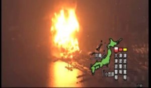 Séisme au Japon. Incendie dans une raffinerie près de Tokyo