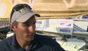 Solitaire du Figaro. Interview de Jeremie Beyou