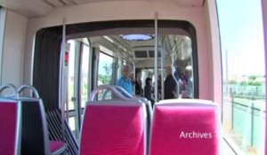 Tramway 2012. Archives : les images de la première rame sur les rails