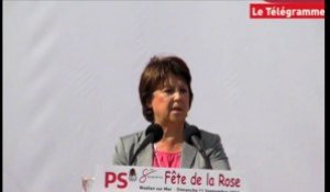 Möelan-sur-Mer (29). Martine Aubry : "La Bretagne, région la plus ouverte de France"
