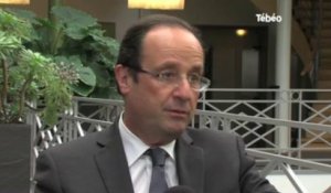 Quimper. Interview exclusive de François Hollande sur Tébéo