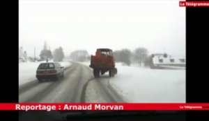 Trégor. La neige gêne la circulation sur les petites routes