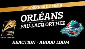 Réaction d'Abdoulaye Loum - J04 - Orléans reçoit Pau-Lacq-Orthez