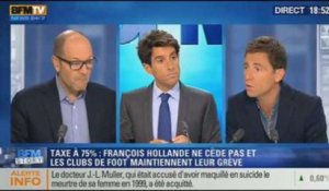 BFM Story: taxe à 75%: le résultat du match entre Hollande et les patrons de clubs frondeurs - 31/10