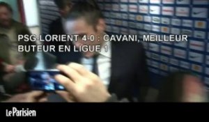 PSG-Lorient 4-0 : Cavani, meilleur buteur de Ligue 1