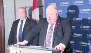 Vidéo : les excuses du maire de Toronto après avoir fumé du crack