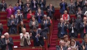 Standing ovation pour  Christiane Taubira à l'Assemblée - 06/11