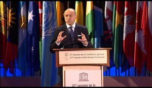 Discours de Laurent Fabius - Conférence générale de l’Unesco (7 novembre 2013)