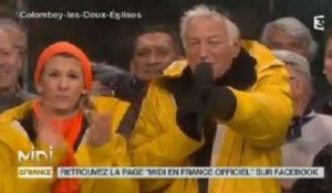 L'émission de France 3, "Midi en France", sous des trombes d'eau !