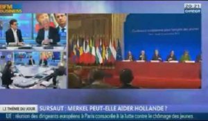 Sursaut: Merkel peut-elle aider Hollande ? dans Les décodeurs de l'éco - 12/11 5/5