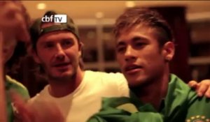 Brésil - Neymar et Beckham prennent des souvenirs