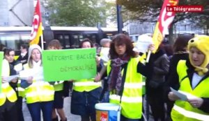 Brest. 120 manifestants contre la réforme des rythmes scolaires