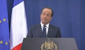 Hollande parle arabe à Ramallah