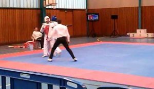 Issa NDOYE lors des championnats Taekwondo de Picardie