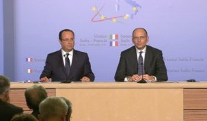 Conférence de presse à l'occasion du 31ème Sommet franco-italien à Rome