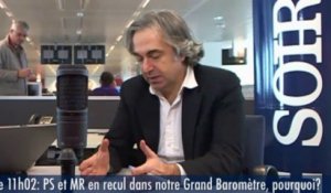 Le 11h02: PS et MR en recul dans notre Grand Baromètre, pourquoi?