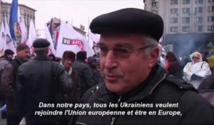 Les pro-UE continuent de manifester par milliers à Kiev