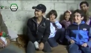 Syrie : les enfants de Damas, habitués des bombes