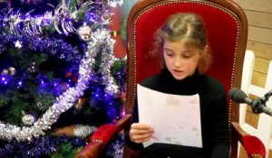Lettre au Père Noël écrite par Anouk et Arthur, lue par Astrée