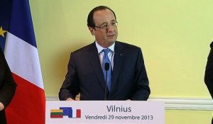Discours devant la communauté française à Vilnius en Lituanie