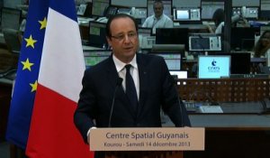 Discours au Centre Spatial Guyanais