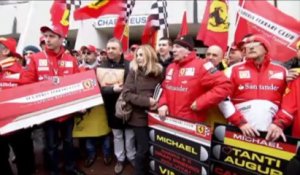 F1 - Recueillement des fans pour l’anniversaire de Schumacher