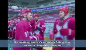 Poutine star de hockey sur glace à Sotchi