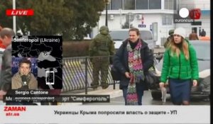 Ukraine: "L'aéroport de Simféropol fonctionne normalement" (euronews)