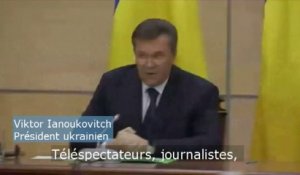 Ianoukovitch : "je continuerai à me battre pour le futur de l'Ukraine"