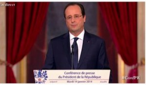 La conférence de presse de Hollande en moins de 3 minutes
