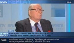 BFMTV Replay: Jean-Marie Le Pen: la possibilité de l'arrivée d'un "Premier monsieur" à l'Élysée - 16/01