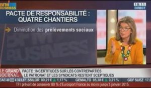 Florence Poivey, négociatrice du MEDEF sur la formation professionnelle et présidente de la fédération de plasturgie, dans Le Grand Journal – 21/01 1/4