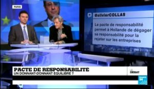 Le débat de France 24 - Pacte de responsabilité : un donnant-donnant équilibré ? (Partie 1)