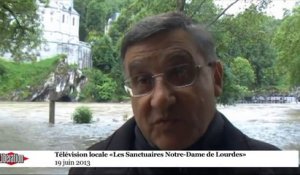 Lourdes, la crue exceptionnelle en images