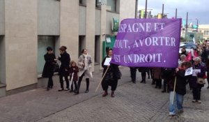 Manifestation pour défendre le droit a l'avortement