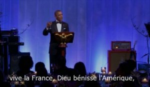 Le "Vive la France" d'Obama à Hollande