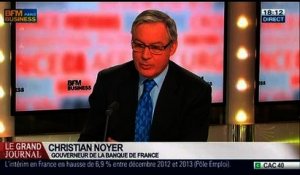 Christian Noyer, gouverneur de la Banque de France, dans Le Grand Journal – 12/02 1/4