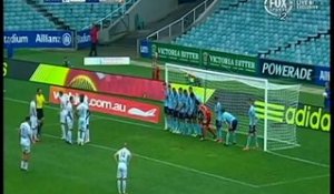 The Best way to save a 6-yard indirect free-kick - Sydney FC Vs Perth Glory [HD]