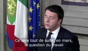 Nouveau Premier ministre italien, Renzi veut réformer vite