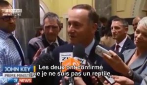 Premier ministre Néo-Zélandais : "Je ne suis pas un reptile"