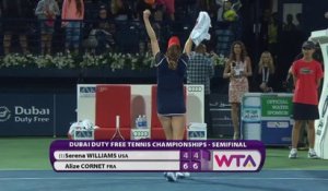 Dubaï - Cornet crée l'exploit contre Serena Williams