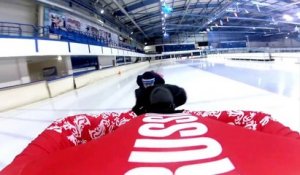 Caméra embarquée sur un patineur de vitesse en Russie - GoPro!